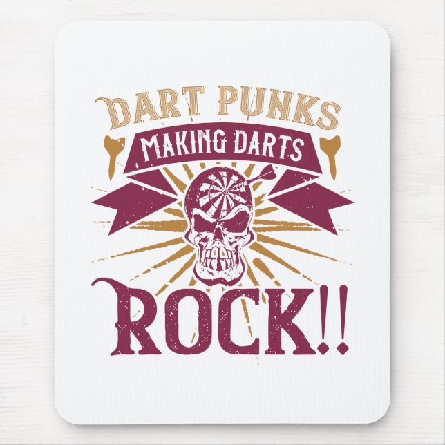 Mousepad Dardos - Dart Punks Fazer Darts Rock! (Frente)