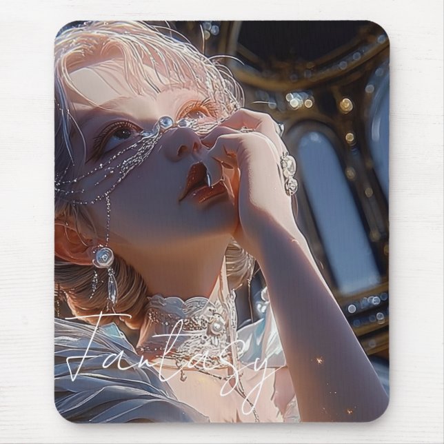 Mousepad Dark fantasy girl / Aesthetic (Frente)