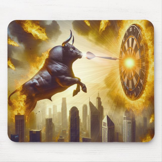 Mousepad Dartboard mit Bulle - Explosion -  Dartkunst (Frente)