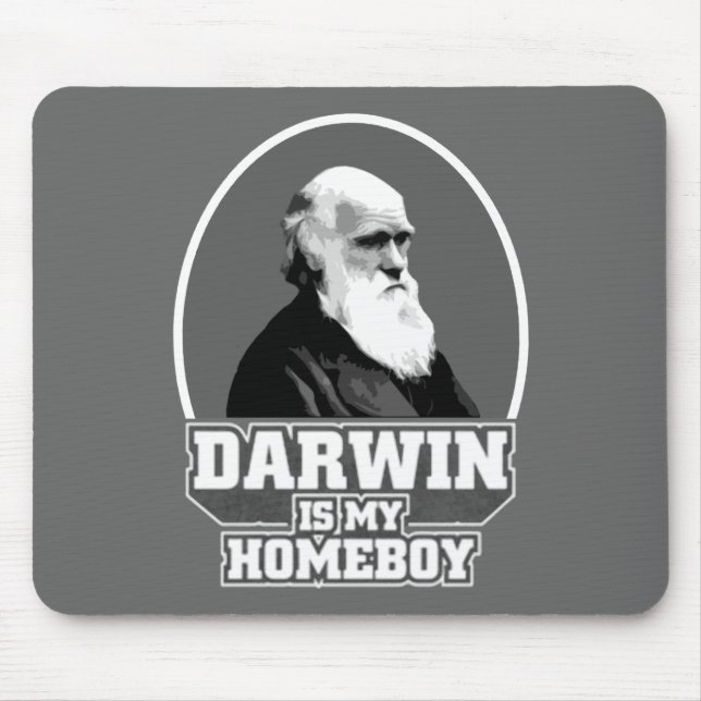 Mousepad Darwin é meu ficar em casa (Frente)