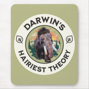 Mousepad Darwin’s Teoria Mais Peluda Mamute Lanudo 