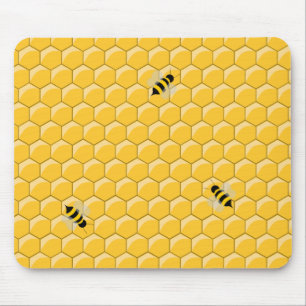 Mousepad das abelhas e do favo de mel