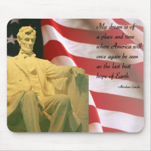 Mousepad das citações de Abraham Lincoln