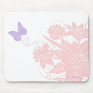 Mousepad das flores de borboleta