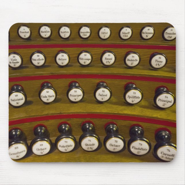 Mousepad das paradas de órgão da tubulação (Frente)