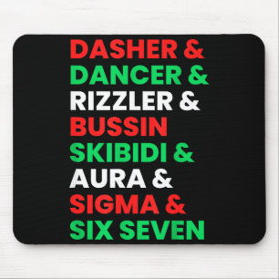 Mousepad Dasher Dancer Prancer &amp; Rizzler 67 Crianças Di