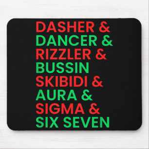 Mousepad Dasher Dancer Prancer &amp; Rizzler 67 Crianças Di