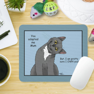 Mousepad Data da Mãe de Adoção de Mães de Gato