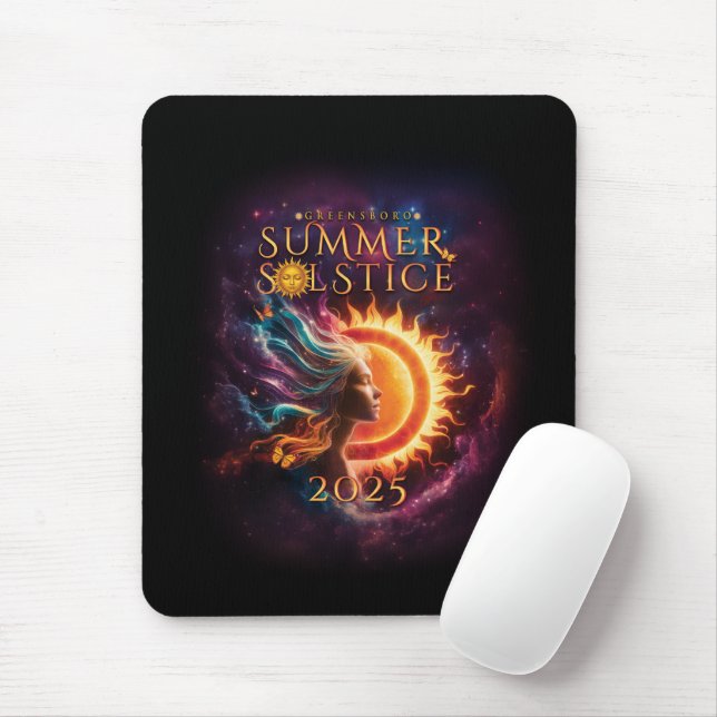 Mousepad Data do Festival de Solstício de Verão em Greensbo (Com mouse)