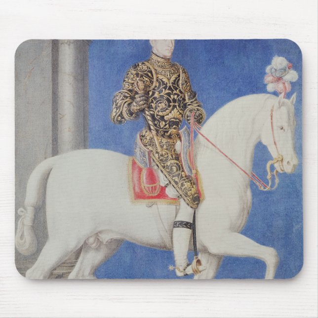 Mousepad Dauphin equestre Henri do retrato II (Frente)