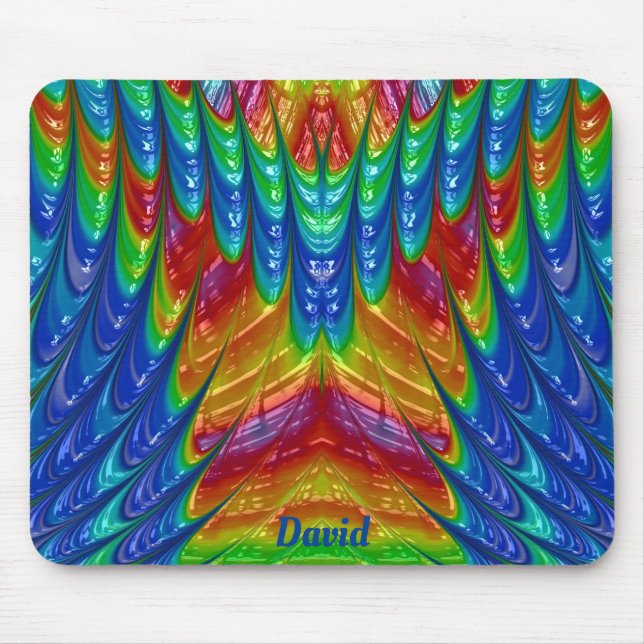 Mousepad DAVID ~ Padrão 3D Bonito ~ Personalizado ~ (Frente)