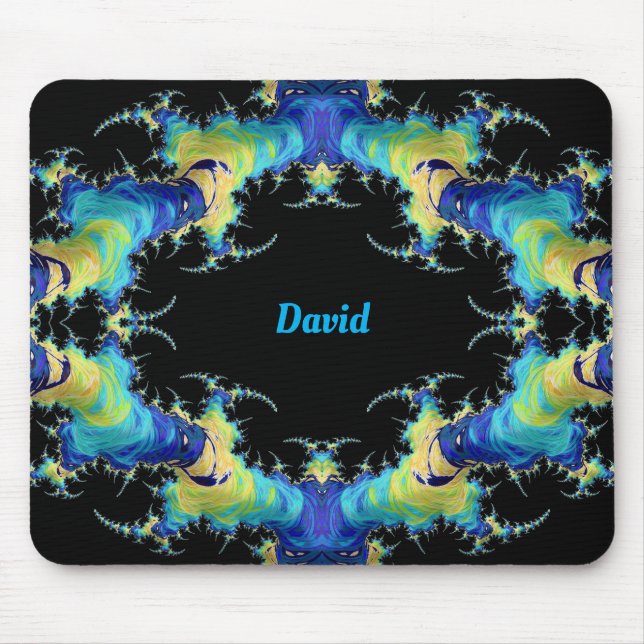 Mousepad DAVID ~ Padrão 3D Estranho ~ Personalizado (Frente)