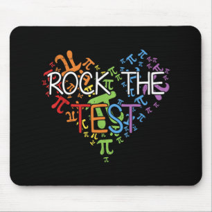 Mousepad Day Rock The Test Teacher Testing Day Rainbow Teat