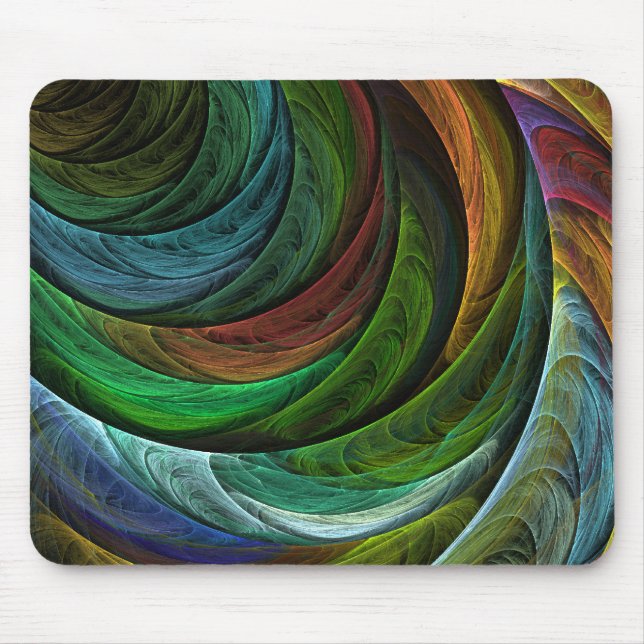 Mousepad de Abstrato de Glória de Cor (Frente)