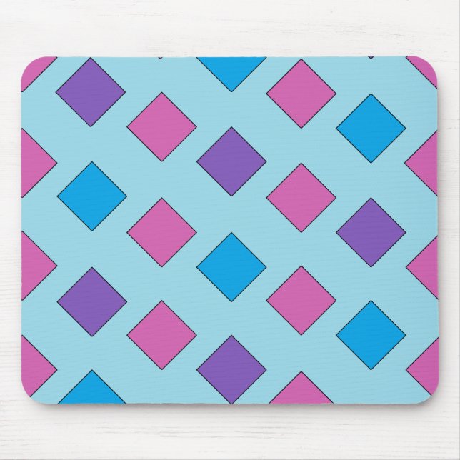 Mousepad de abstrato quadrados (Frente)