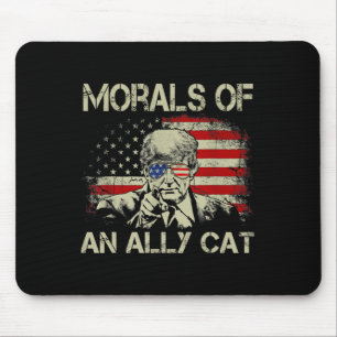 Mousepad De Ally Cat Funny Trump 2024