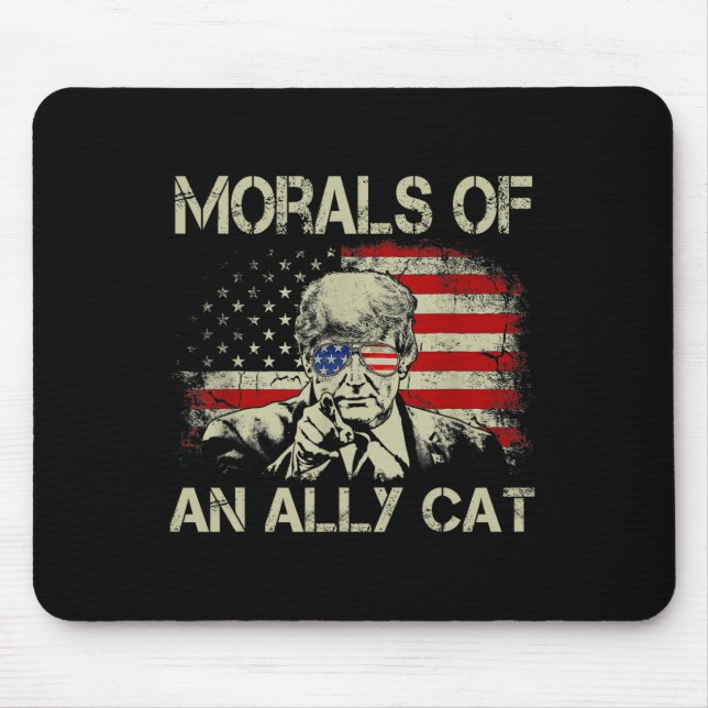 Mousepad De Ally Cat Funny Trump 2024 (Frente)