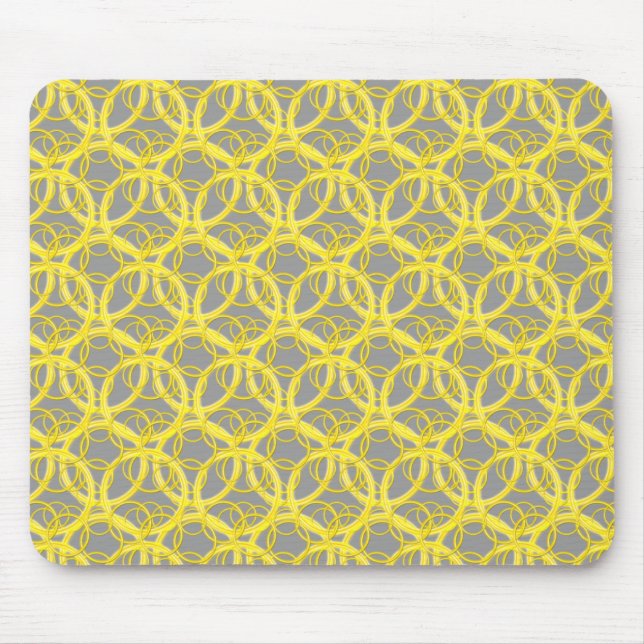 Mousepad de Anéis Amarelo (Frente)