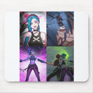 Mousepad de anime da arcana Jinx