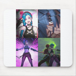 Mousepad de anime da arcana Jinx