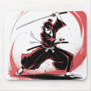 Mousepad de Anime Samurai Guerreiro
