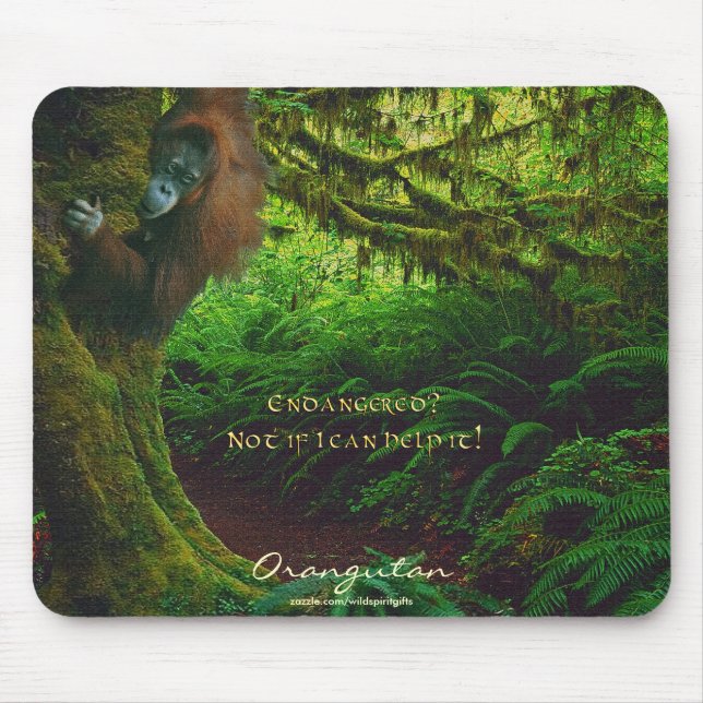 Mousepad de apoio à vida selvagem na floresta de O (Frente)