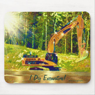 Mousepad de Arte da Pilha de Energia do Escavador