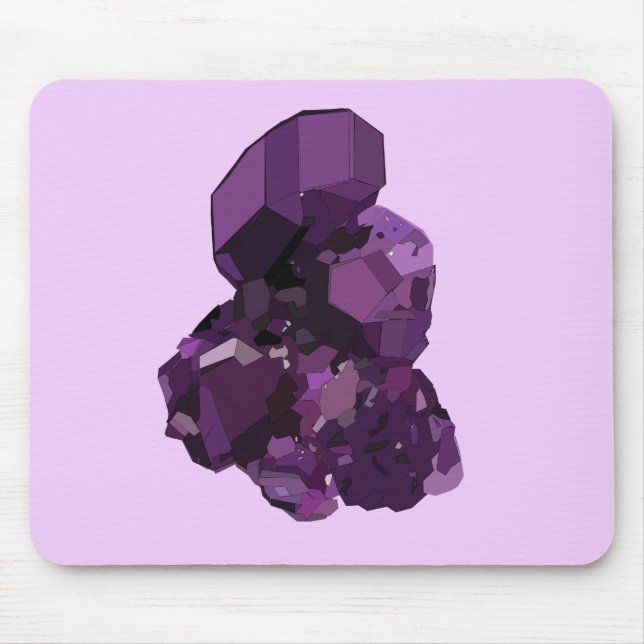 Mousepad de Arte Vetorial de Ametista (Frente)