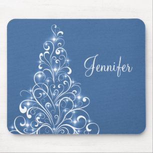 Mousepad de Árvore de Férias Sparkasse, Azul