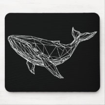 Mousepad de Baleia Geométrica Moderna