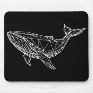 Mousepad de Baleia Geométrica Moderna