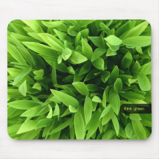 Mousepad de bambu verde (Frente)