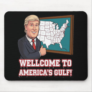 Mousepad De Bem-Vindo Golfo Dos Estados Unidos Da América