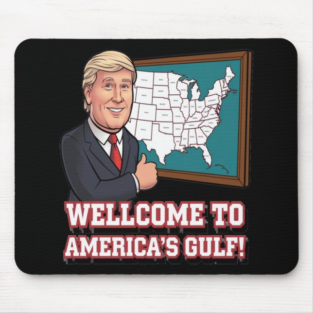 Mousepad De Bem-Vindo Golfo Dos Estados Unidos Da América (Frente)