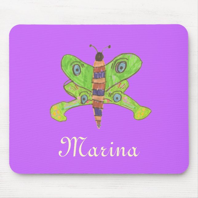 Mousepad de borboleta personalizado (Frente)