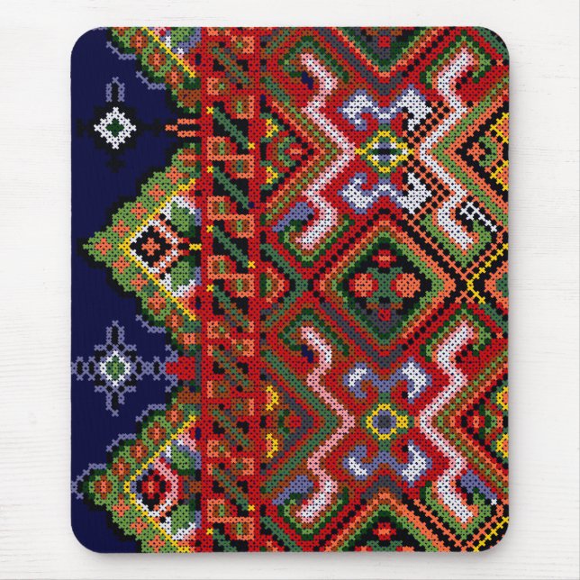 Mousepad de Bordado de Cruz Ucraniano (Frente)