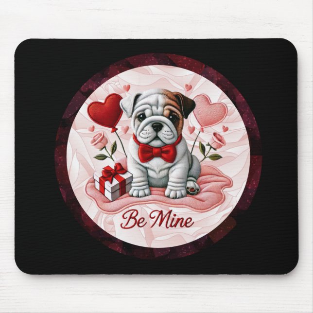 Mousepad de Bulldog do namorados Inglês (Frente)