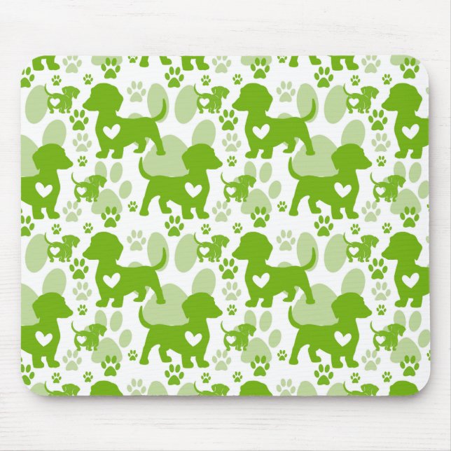 Mousepad de Cachorro Amor Dachshund (Frente)