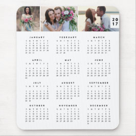 Mousepad de Calendário Anual Mínimo