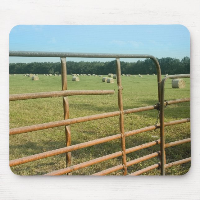 Mousepad de Campo de Hay Rural (Frente)