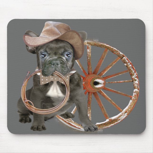 MOUSEPAD DE CAMPO DE RODEO DE BULLDOG FRANCÊS (Frente)