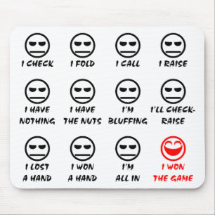 Mousepad De "caras póquer "