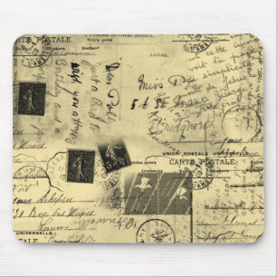 Mousepad de Cartão Postal Antigo