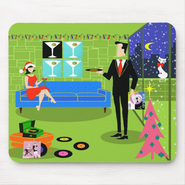 Mousepad de Casal de Natal Urbano (Frente)
