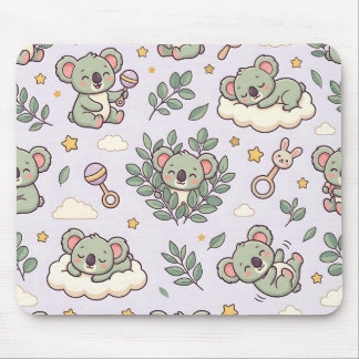 Mousepad de Chás de Bebê de Coala Eucalipto