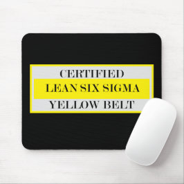 Mousepad De Cinta Amarelo Sinal Seis Sigma Certifi