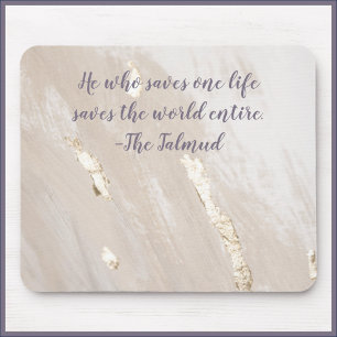 Mousepad de Citação de Talmud Inspiracional