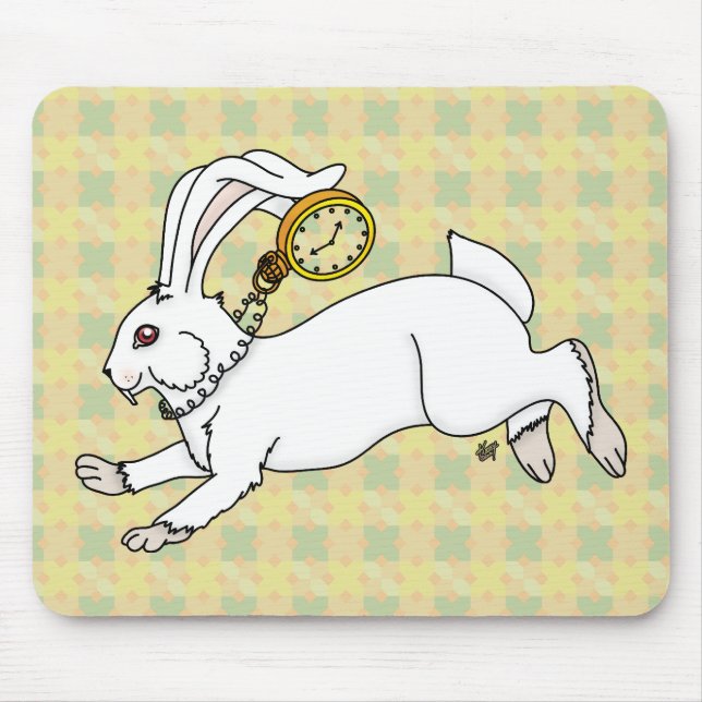Mousepad de Coelho Branco (Frente)