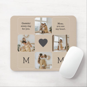Mousepad de Colagem de Fotografias com Mensagem Pe