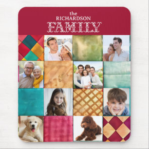 Mousepad de Colagem de Fotografias da Família Pers